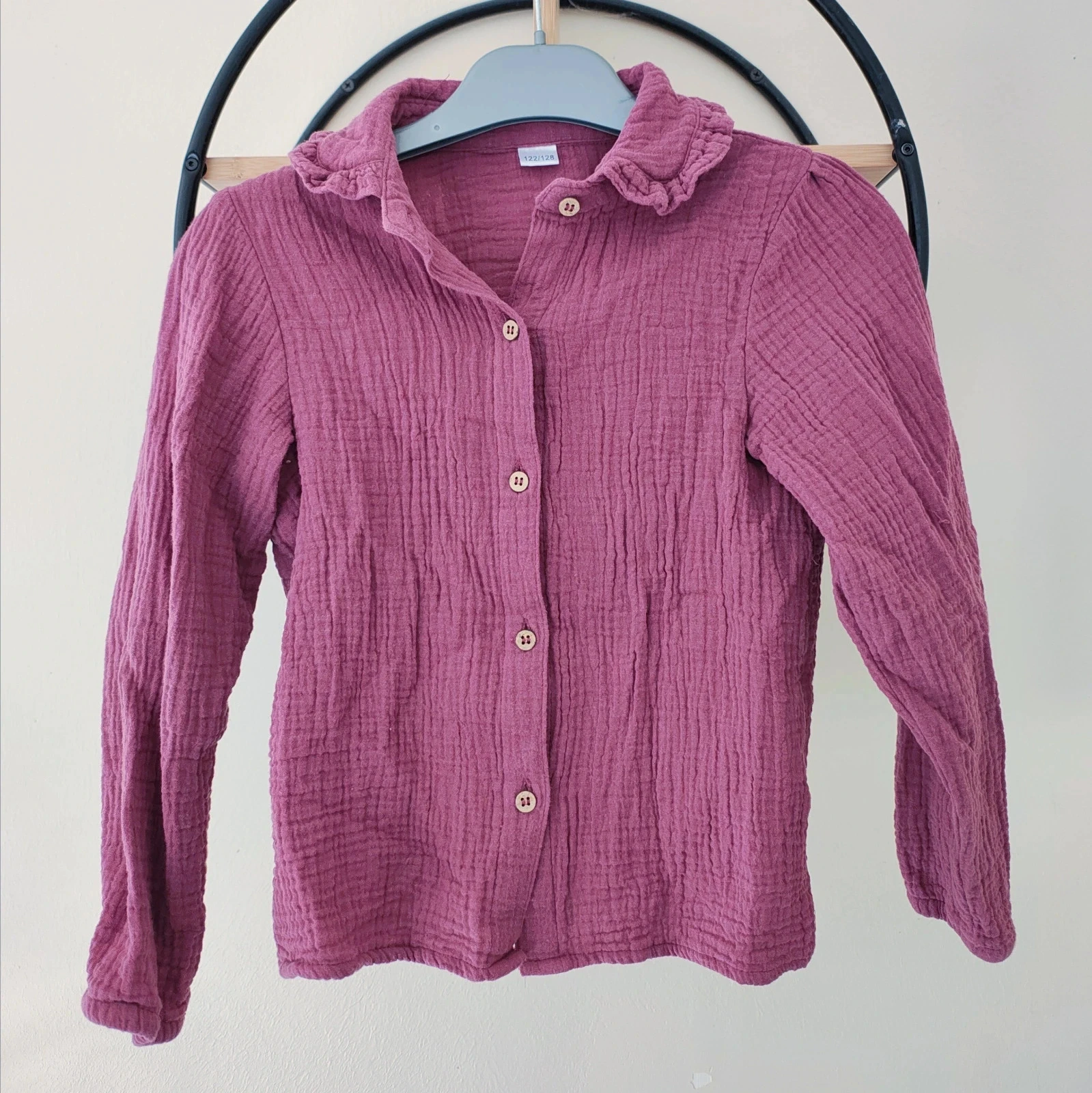 7 8 ans blouse chemise à col